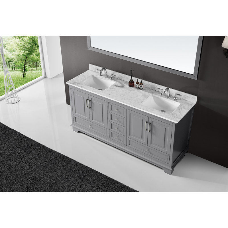 Exclusive Heritage 71.25 Double Bathroom Vanity Base Only | Wayfair